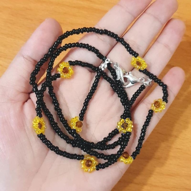 Kalung Masker Sunnie Black Strap Mask Ready Manado