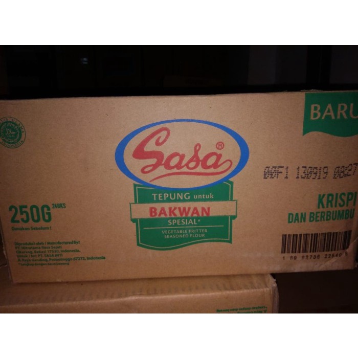 

BISA COD SASA TEPUNG BAKWAN SPESIAL 250 GRAM PER DUS