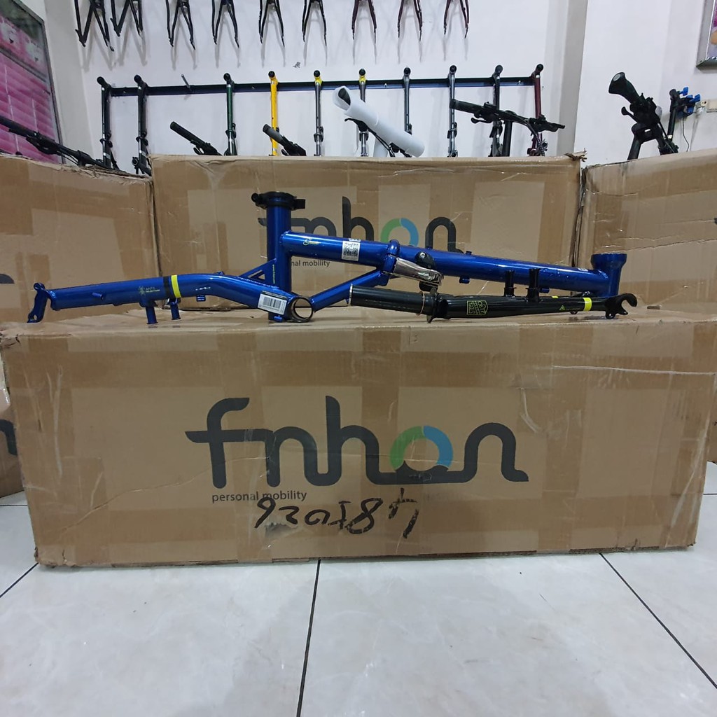 Frame Gust FNHON Biru Saphire V brake fork Blue Sapphire Vbrake not Blast Storm Alloy Discbrake DB