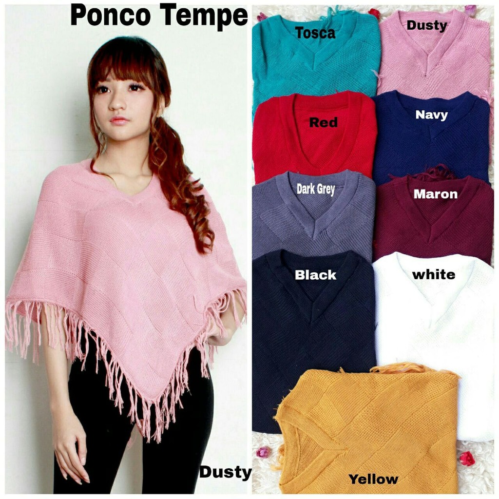 PONCHO TEMPERO RAJUT