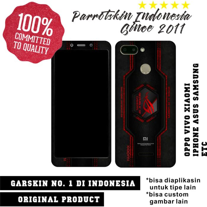 Garskin skin Xiaomi Redmi 6 Garskin Skin ROG design case