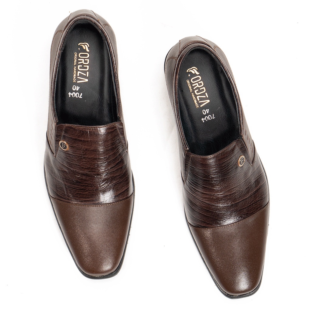 Sepatu Pantofel Pria Formal Slip On Original kulit Asli F7004