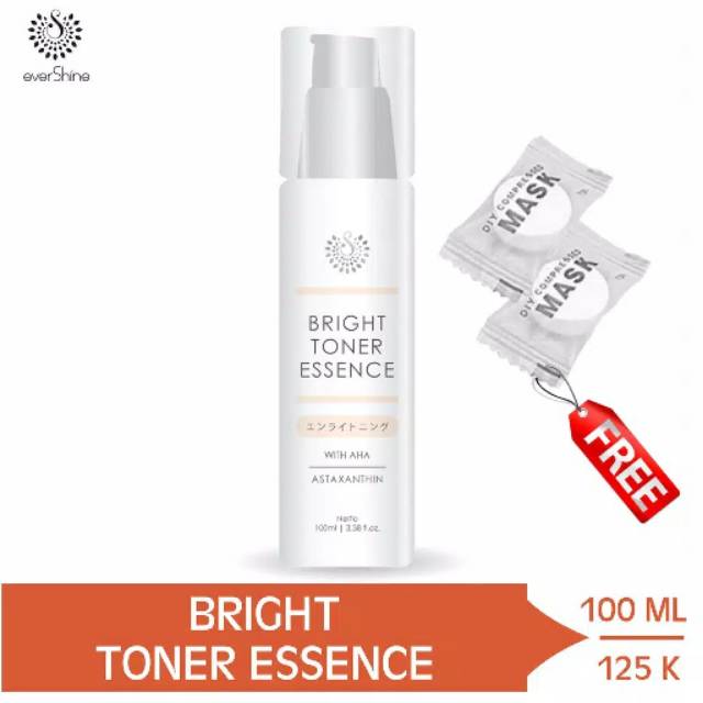 EVERSHINE BRIGHT TONER ESSENCE WITH AHA + ASTAXANTHIN