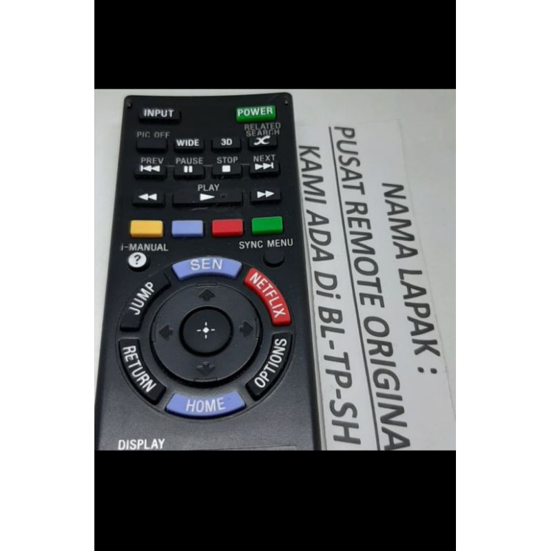 REMOTE REMOT TV SONY BRAVIA LED 3D SMART RM-YD087 ORIGINAL ASLI