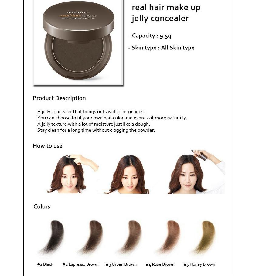 ➩ Innisfree - Real Hair Make Up Jelly Concealer ➧