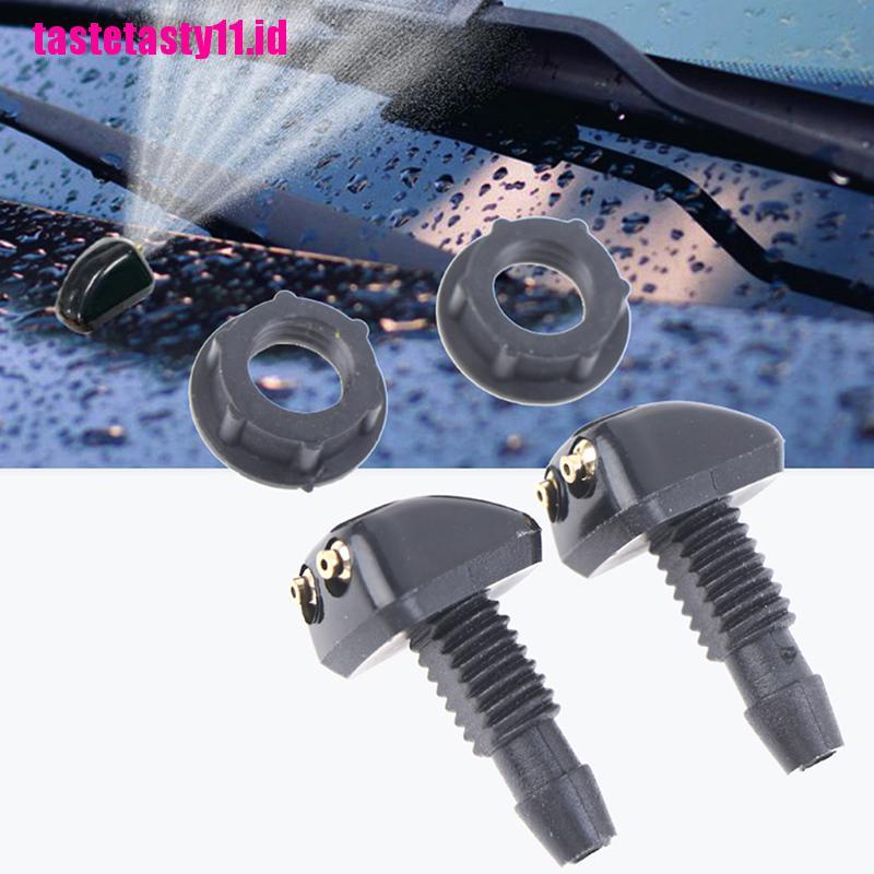 2 Pcs Nozzle Sprayer Air Wiper Kaca Depan Mobil Universal