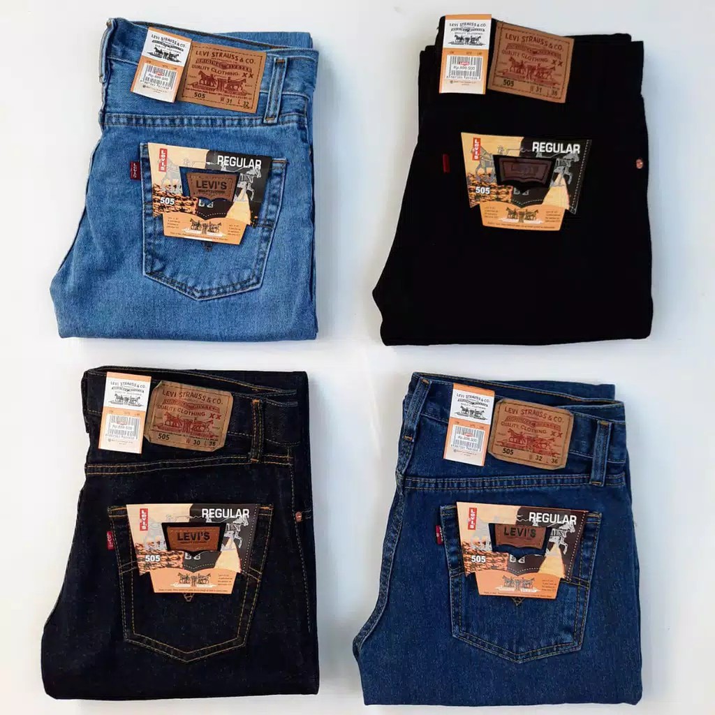 Celana jeans levis Pria  Standar Reguler Original Denim 28-38 nevy / bioblitz / biowah / hitam