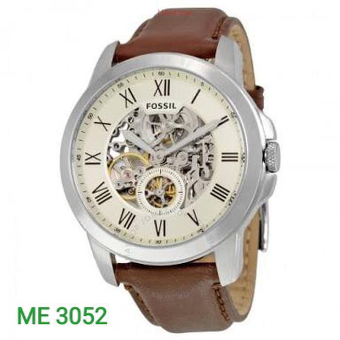 Fossil me3052 grant automatic brown leather strap