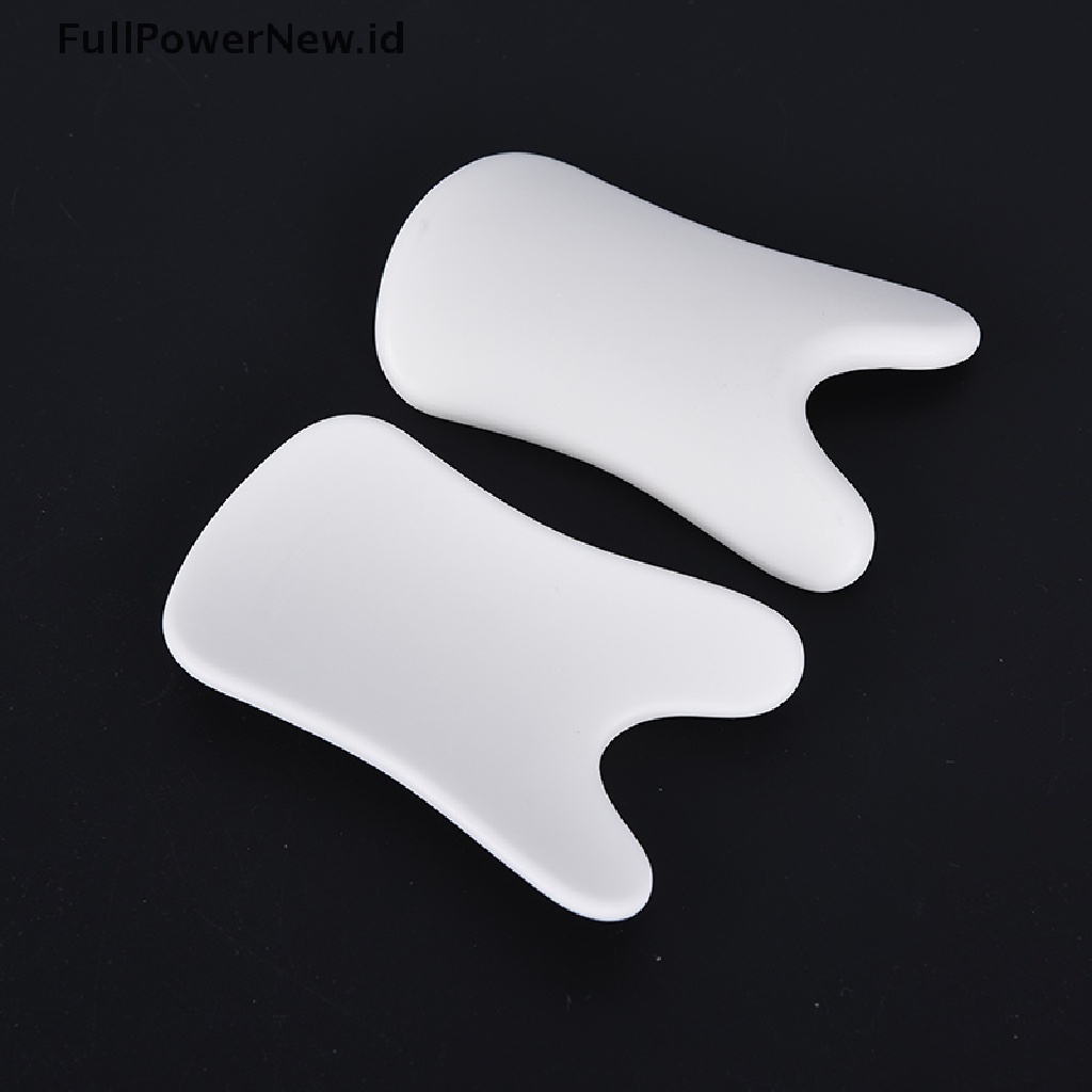 [Full] Ceramic Scrapping Plate Facial Massage Guasha Board Eye Body Acupoint Care Tools .