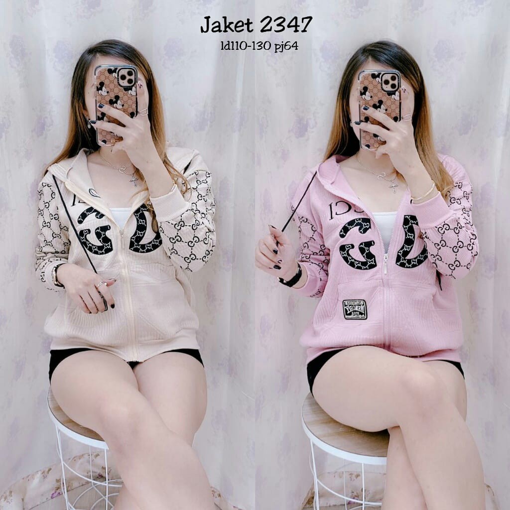 Big SALE Jaket Zipper Hoodie Rajut Gucci | Jaket Wanita Premium Import