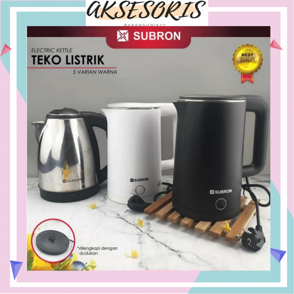 TEKO LISTRIK / KETEL LISTRIK / PEMANAS AIR / TEKO LISTRIK SUBRON 1,8 LITER