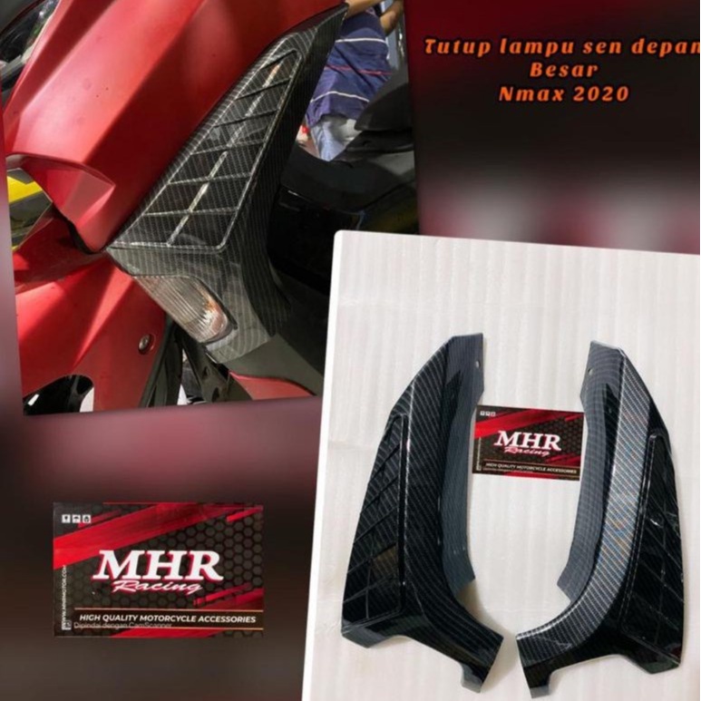 Cover Sen Depan Nmax New 2020 Karbon Merk MHR Original