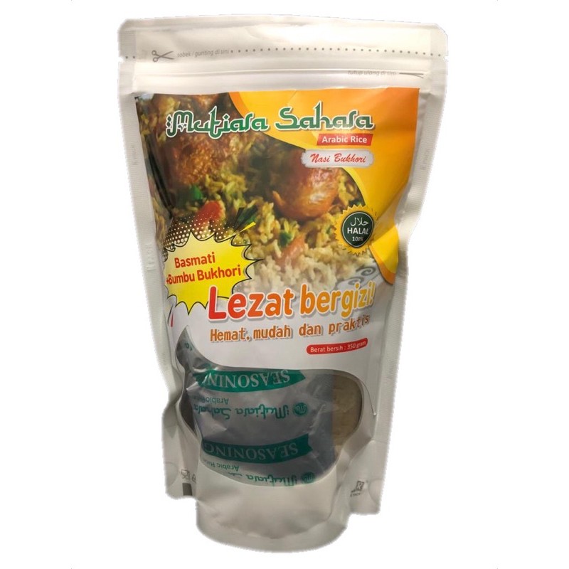 

Beras Arab / Basmati Plus Bumbu Bukhori 350 Gram