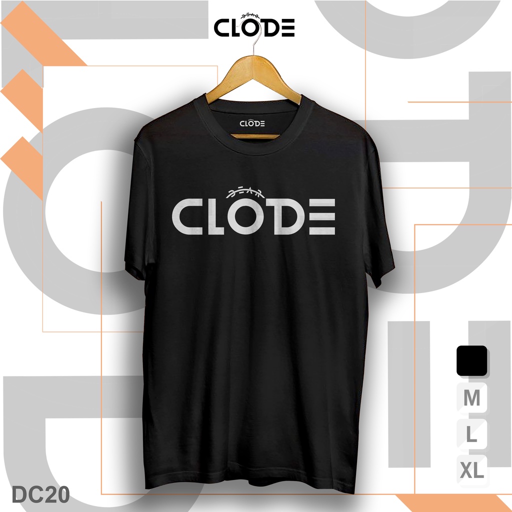 DC20 / Kaos Distro Bahan Cotton Bamboo 30s | Cotton Teteron Ukuran M L XL | Clode Black