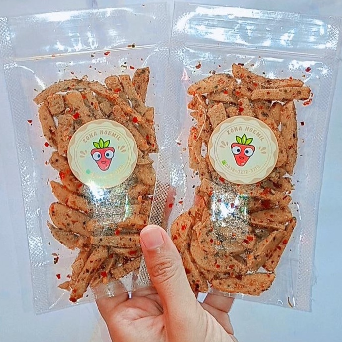 

BASRENG MURAH PEDAS DAUN JERUK 50 GRAM CEMILAN MAKANAN RINGAN