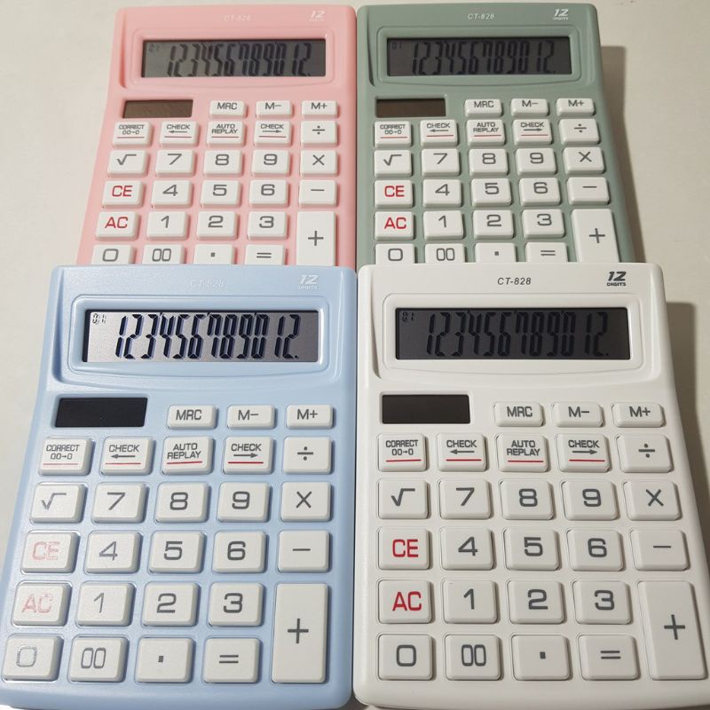 

0Kalkulator CT 828 - 12 Digit - Check Calculator Dagang / Kalkulator Meja Kasir Kantor GROSIR MURAHH