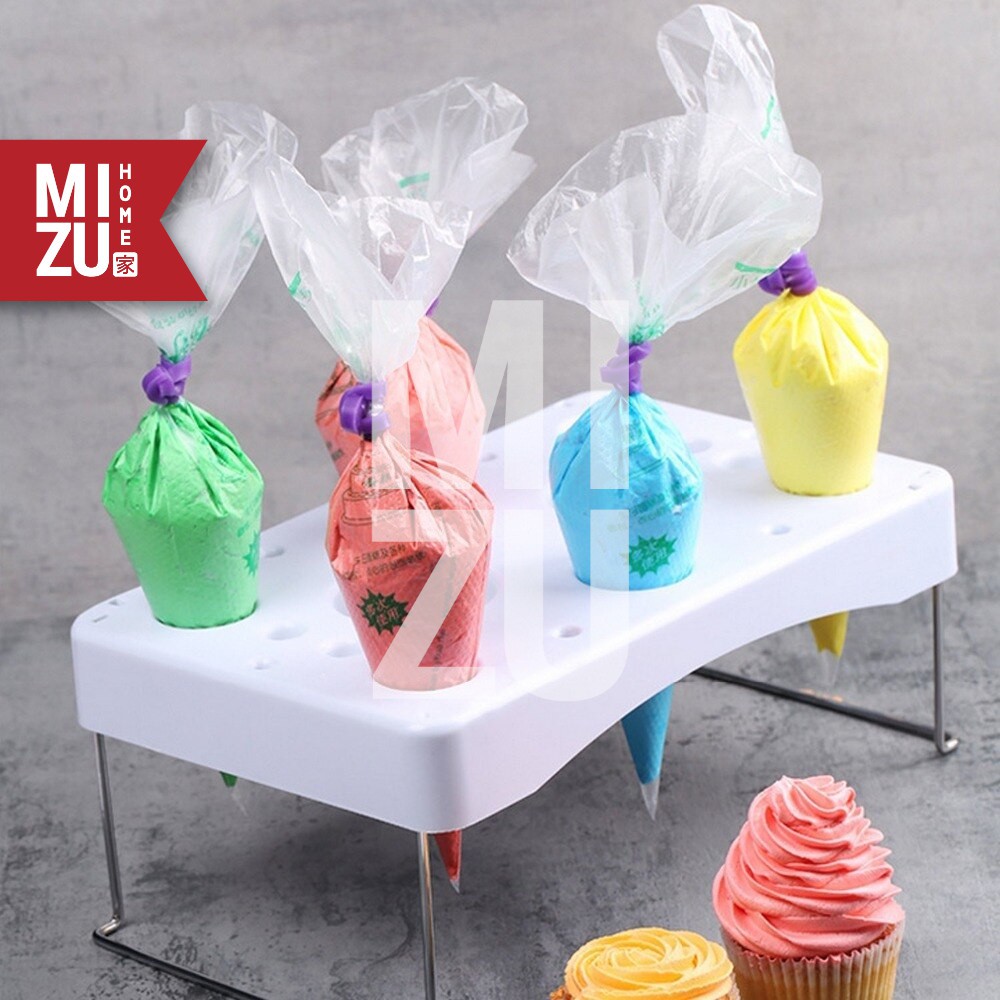 MIZU TAVOLA Meja Dekor Kue Cake Decorating Tools Tray Stand Fondant Icing Piping Bag-1