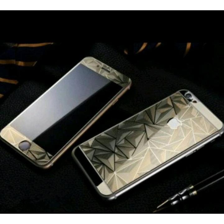 For Iphone 4 5 6 6 Plus Tempered Glass Diamond 3D Tempered Glass Depan Belakang