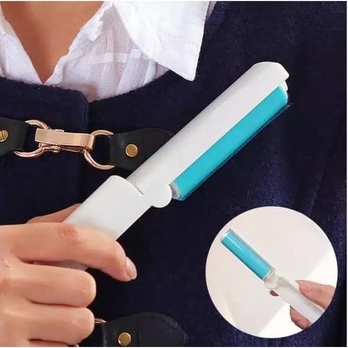 Roll Mini Pengangkat Pembersih Debu Bulu Sticky Buddy Lint Roller Baju