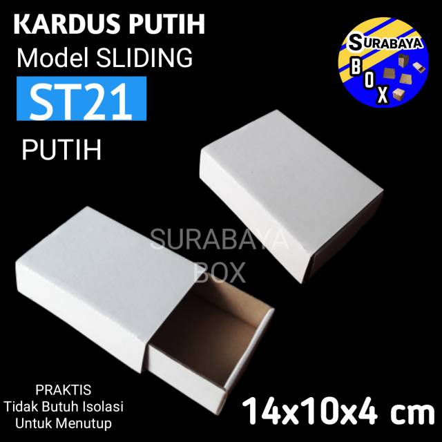 

KOTAK SLIDING ST-21 PUTIH KARDUS KARTON BOX HP AKSESORIS SOUVENIR