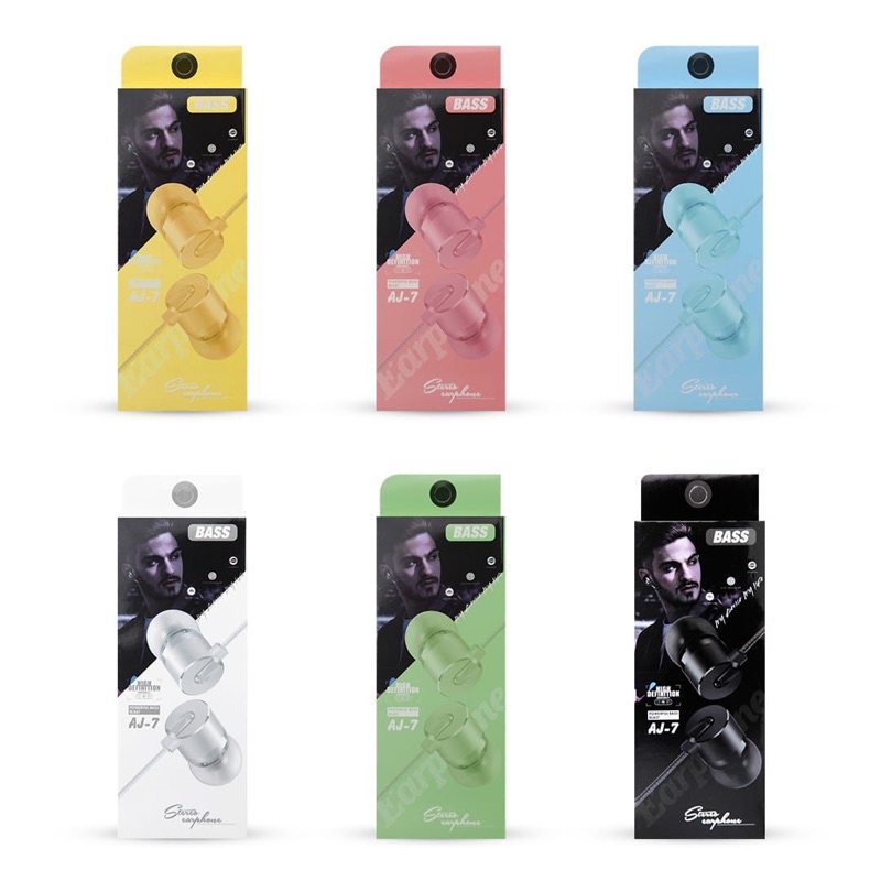 VIBOX HANDSFREE EARPHONE HEADSET HF MACARON SUPERBASS HF AJ-06/AJ-07/AJ-08/AJ-09/AJ-10