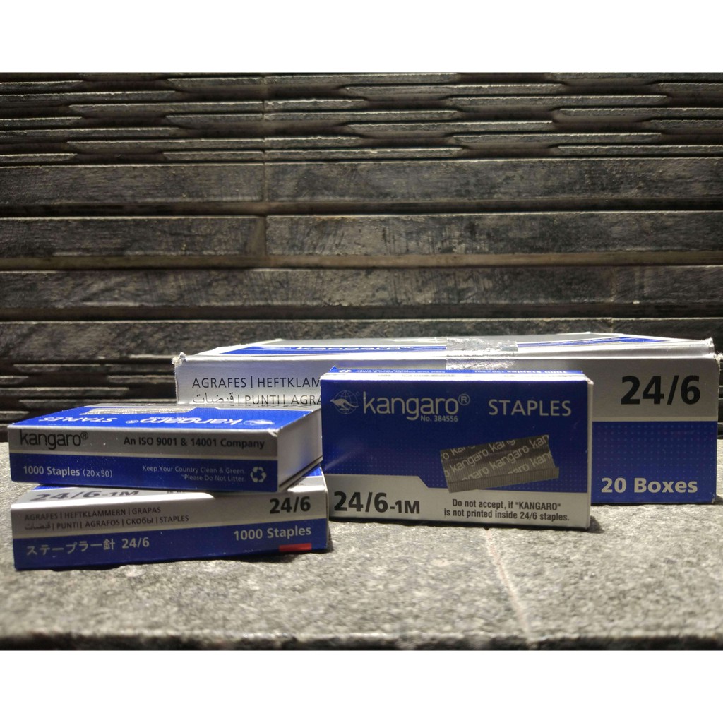

Isi Staples Kangaro 24/6 (No. 3)