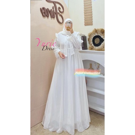Yurie dress ceruty Akisa maxy bahan ceruty *BANYAK WARNA*