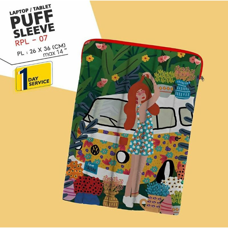 DISKON PUFFY LAPTOP SLEEVE PUFFY LAPTOP PUFFY BAG POUCH LAPTOP