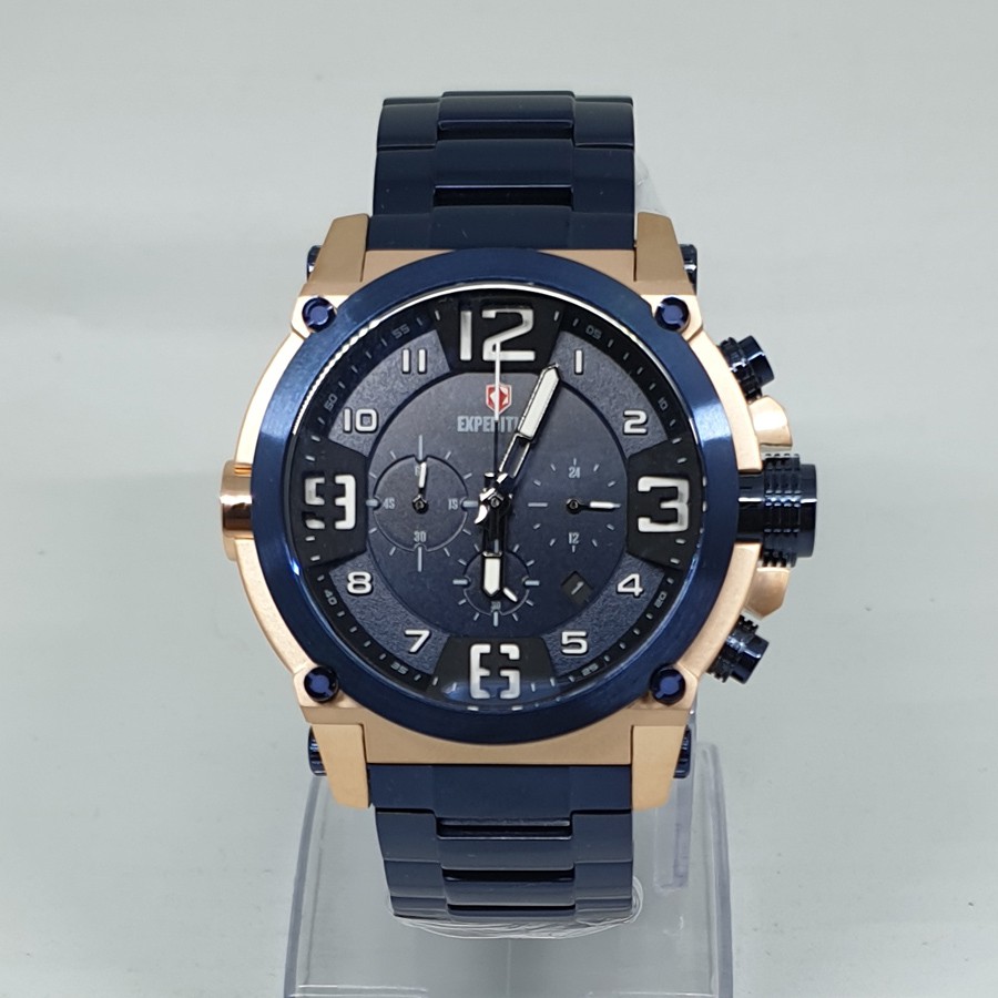 Expedition E6605 Rosegold Blue, Jam Tangan Pria,Original
