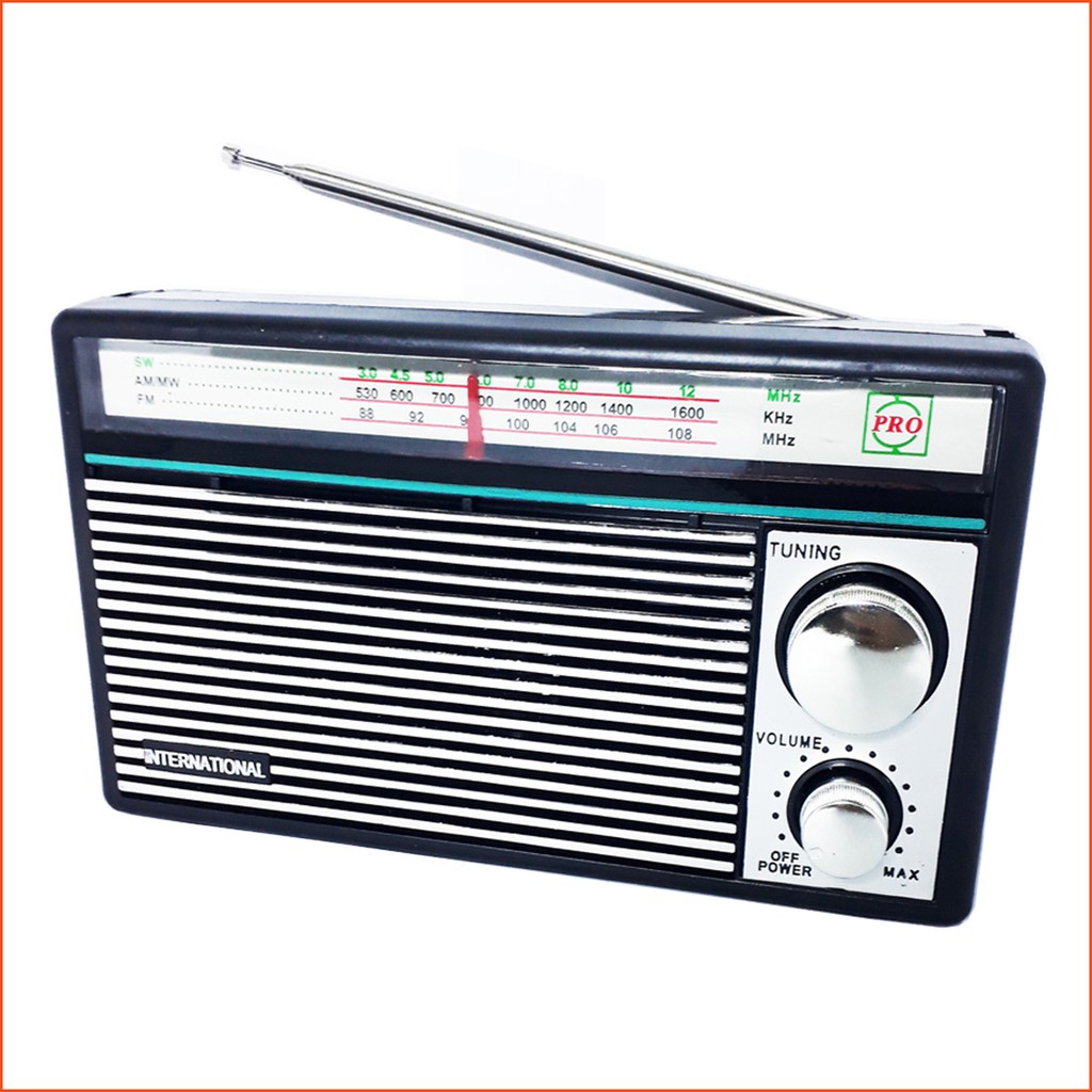 Radio International F-1211 Portable AM FM Radio Jadul