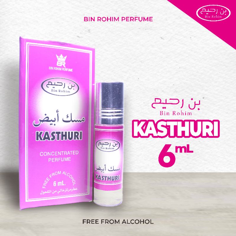 KASTHURI Parfum Bin Rohim Roll On Kemasan 6ml Non Alkohol