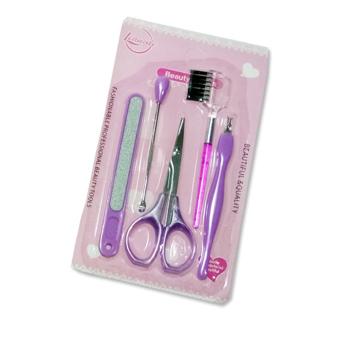 Manicure Padicure set isi 5 Pcs Alat Perawatan Kuku-Nail Art Set 5 Pcs-Vegasus Store(COD)