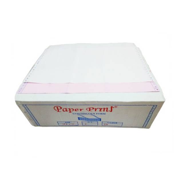 Kertas komputer continuous form B2 14 7/8x11&quot;inchi 2ply paper prins