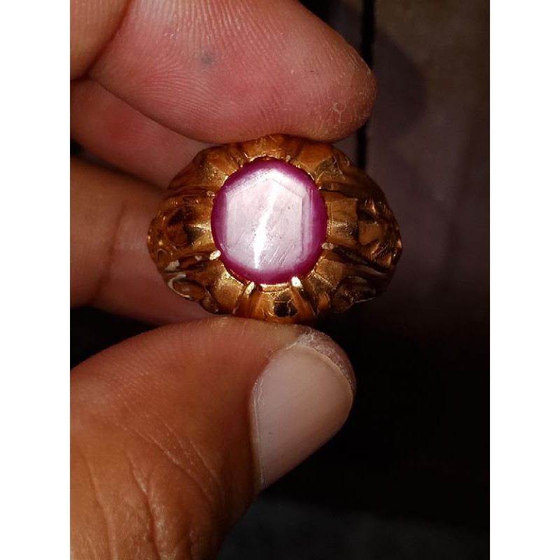 natural Ruby Star Serat patkwa