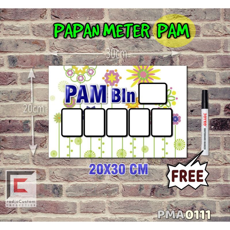 

RadjaCustom Papan Meter Listrik PLN PAM motif Unik - Floral 11