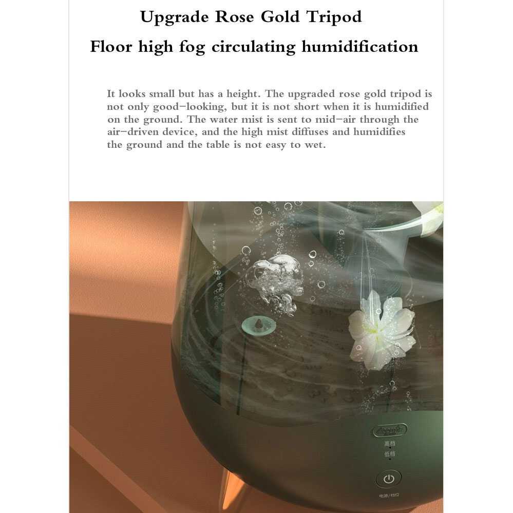 (BISA COD) RVOSTR  Deerma Air Humidifier Ultrasonic Aromatherapy 5L - DEM-F329