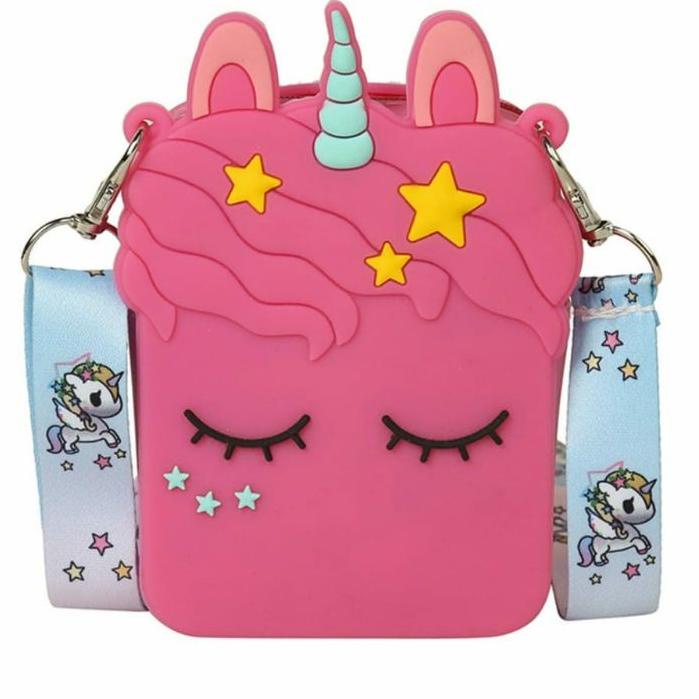 ۞ family games TAS JELLY KARAKTER SILICONE SELEMPANG unicorn kuda poni ✿