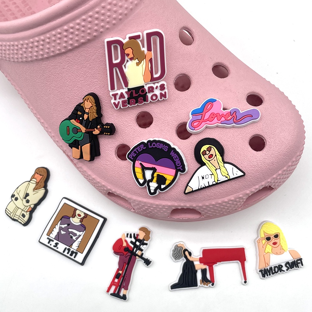 Hot charms Jibbitz Kartun penyanyi Crocs Pin DIY Dapat dilepas decorate accessories sandal aksesoris sepatu