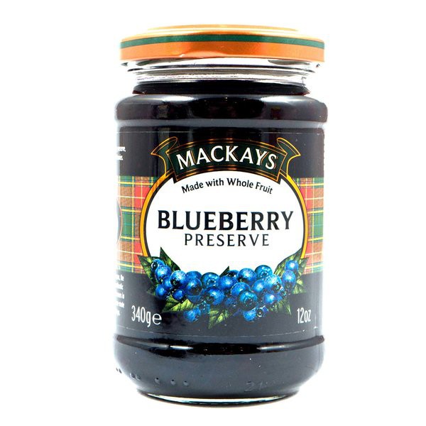 

MACKAYS Blueberry Preserve Jam 340gr - Selai Oles Buah Bluberi