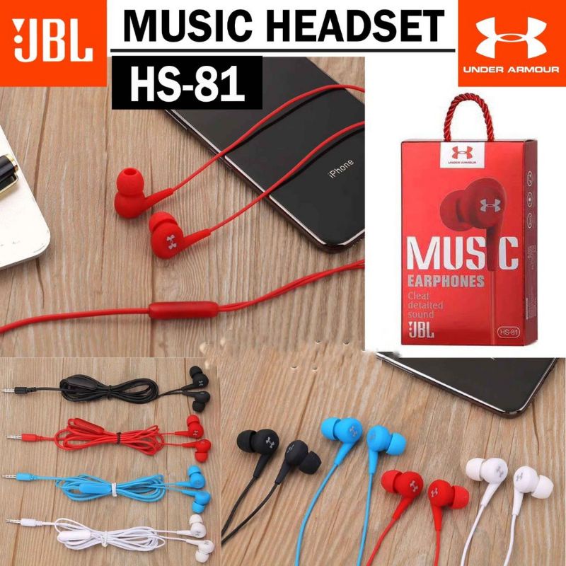 HF HANDSFREE JBL HS81 HF JBL HS-81 SUPERBASS PACKING IMPORT MEWAH