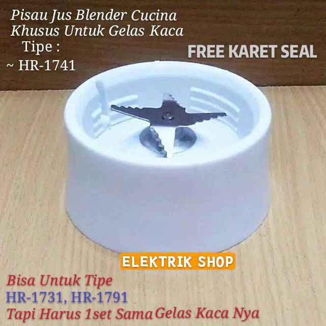 Pisau Mounting Jus Blender PHILIPS Cucina HR1741 Khusus Untuk Gelas Kaca