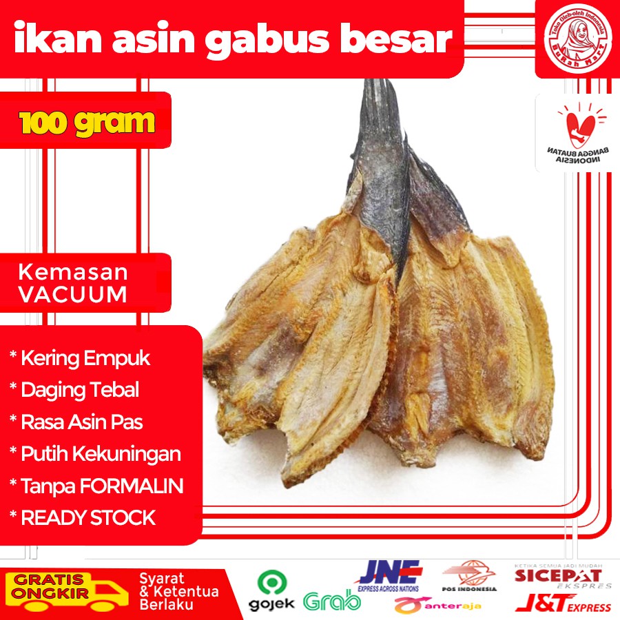 

IKAN ASIN GABUS BESAR SUPER 100 GRAM KERING ISTIMEWA PROMO