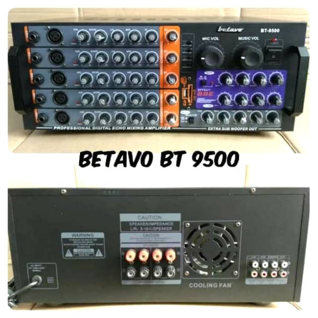power mixer amplifier Betavo 5 channel