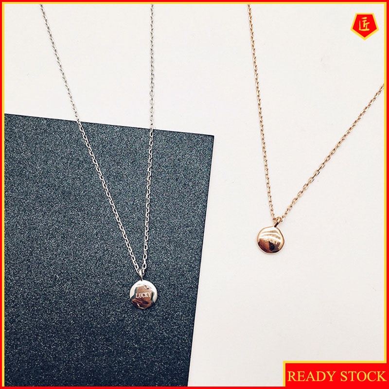 [Ready Stock]Lucky Little Golden Beans Necklace Women's Korean-Style Simple Fashion