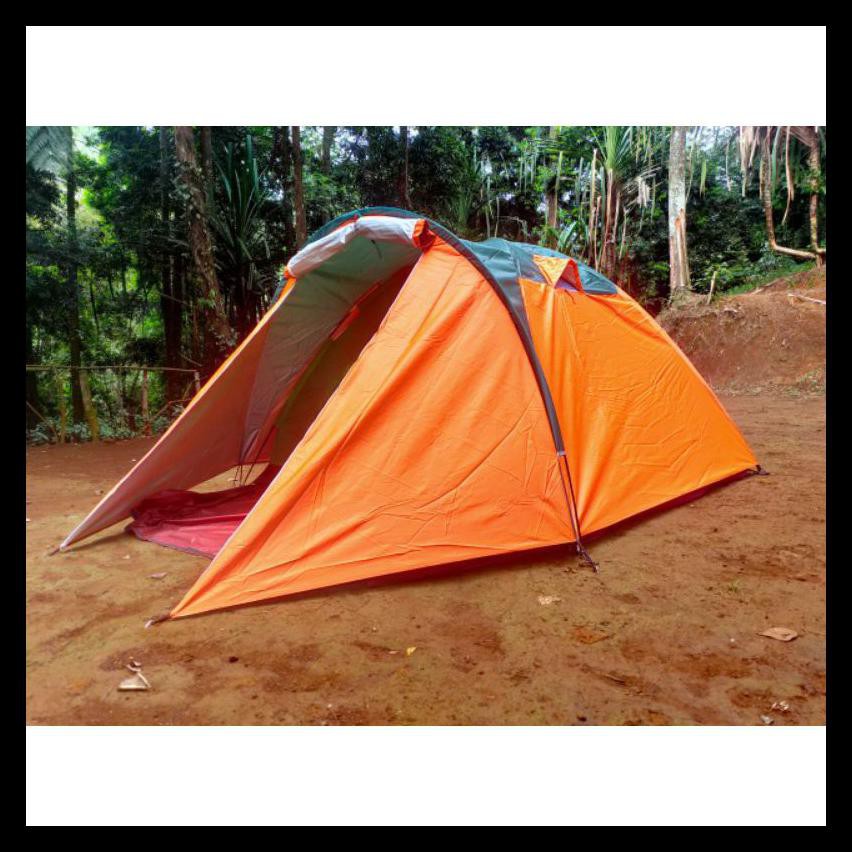 TERLARIS 【WARNA DIPILIH】 TENDA DOME DOUBLE LAYER 4/5 ORANG` KEMAH ANAK DEWASA` OUTDOOR CAMPING
