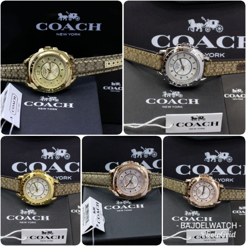 Jam Tangan Wanita COACH STRAP KULIT ORI BM