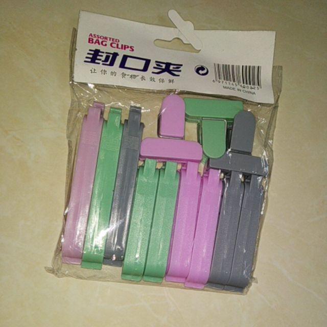 12pcs Klip Penyegel Kantong Makanan Bahan Plastik Swhm