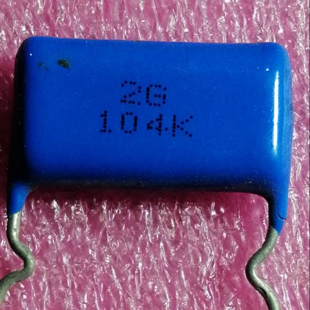 Capasitor milar 104/100nf/0.1uf-250V kapasitor milar 104-250V condensator milar 104-250V.