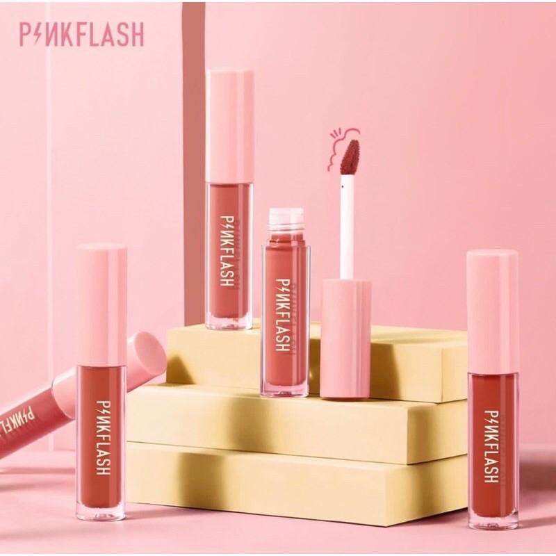 (READY &amp; ORI) Pinkflash Melting Matte Lipcream pink flash Lip Matte L01 L 01