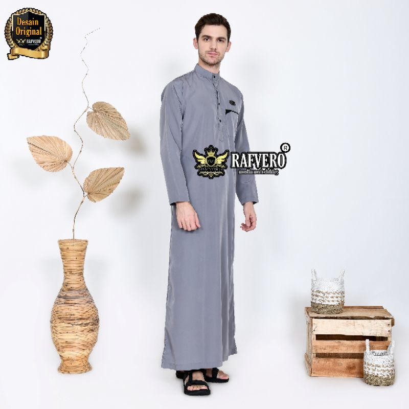 Gamis Pria Al-Khafie ORIGINAL RAFVERO - Baju Muslim Pria Terbaru